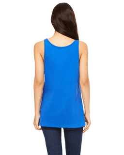 Sample of Bella 6488 - Ladies' Relaxed Jersey Tank in TRUE ROYAL from side back