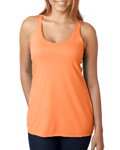 Sample of Next Level 6733 - Ladies' Triblend Racerback Tank in VIN LIGHT ORANG style