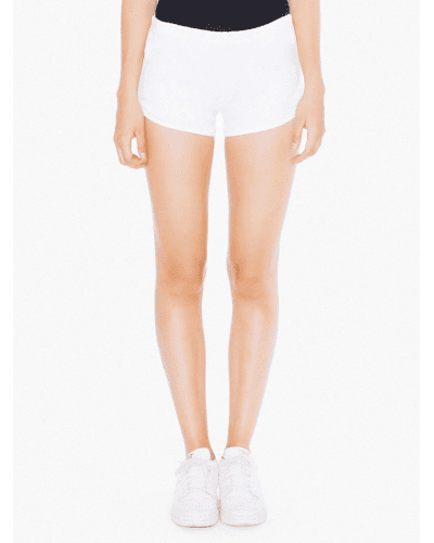 Sample of American Apparel 7301W Ladies' Interlock Running Shorts in WHITE style