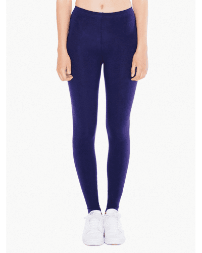 Sample of American Apparel 8328W Ladies' Cotton Spandex Jersey Leggings in IMPERIAL PURPLE style