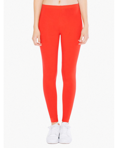 Sample of American Apparel 8328W Ladies' Cotton Spandex Jersey Leggings in RED style