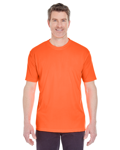 Sample of UltraClub 8420 - Men's Cool & Dry Sport Performance Interlock T-Shirt in BRIGHT ORANGE style
