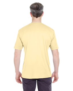 Sample of UltraClub 8420 - Men's Cool & Dry Sport Performance Interlock T-Shirt in BUTTER from side back