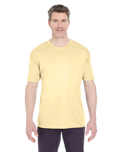 Sample of UltraClub 8420 - Men's Cool & Dry Sport Performance Interlock T-Shirt in BUTTER style