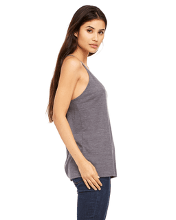 Sample of Bella 8838 - Ladies' Slouchy Tank in ASPHALT SLUB from side sleeveleft