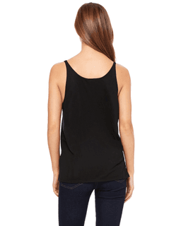 Sample of Bella 8838 - Ladies' Slouchy Tank in BLACK from side back