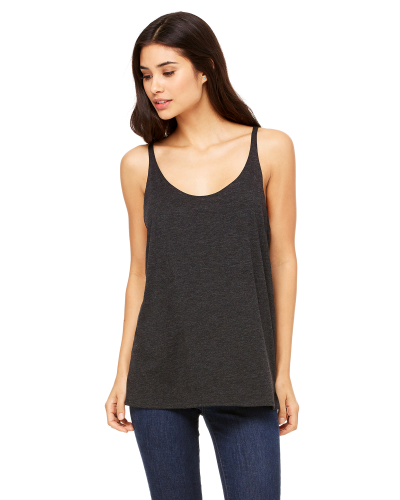 Sample of Bella 8838 - Ladies' Slouchy Tank in CHAR-BLK TRIBND style
