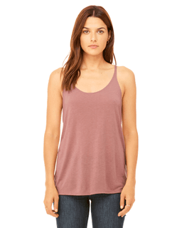 Sample of Bella 8838 - Ladies' Slouchy Tank in MAUVE from side front
