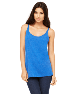 Sample of Bella 8838 - Ladies' Slouchy Tank in TR ROYAL TRIBLD from side front