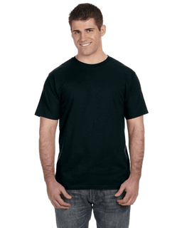 Sample of Anvil 980 - 100% Cotton Lightweight T-Shirt in BLACK from side front