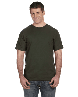 Sample of Anvil 980 - 100% Cotton Lightweight T-Shirt in CITY GREEN from side front