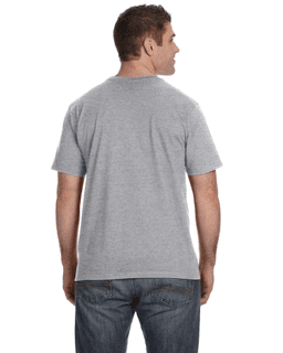 Sample of Anvil 980 - 100% Cotton Lightweight T-Shirt in HEATHER GREY from side back