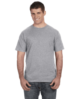 Sample of Anvil 980 - 100% Cotton Lightweight T-Shirt in HEATHER GREY from side front