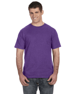Sample of Anvil 980 - 100% Cotton Lightweight T-Shirt in HEATHER PURPLE from side front