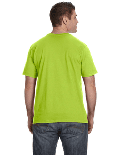Sample of Anvil 980 - 100% Cotton Lightweight T-Shirt in KEY LIME from side back
