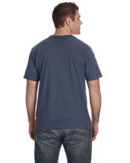 Sample of Anvil 980 - 100% Cotton Lightweight T-Shirt in LAKE from side back
