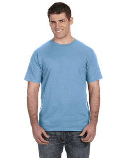 Sample of Anvil 980 - 100% Cotton Lightweight T-Shirt in LIGHT BLUE from side front