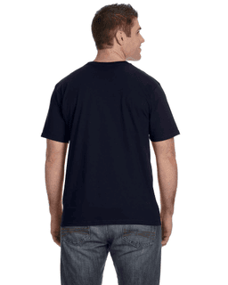 Sample of Anvil 980 - 100% Cotton Lightweight T-Shirt in NAVY from side back