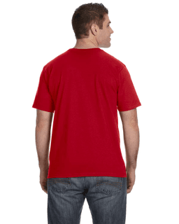 Sample of Anvil 980 - 100% Cotton Lightweight T-Shirt in RED from side back