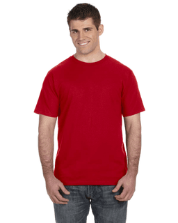 Sample of Anvil 980 - 100% Cotton Lightweight T-Shirt in RED from side front