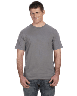 Sample of Anvil 980 - 100% Cotton Lightweight T-Shirt in STORM GREY from side front