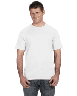 Sample of Anvil 980 - 100% Cotton Lightweight T-Shirt in WHITE from side front