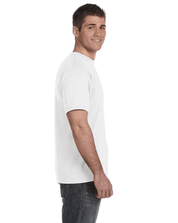 Sample of Anvil 980 - 100% Cotton Lightweight T-Shirt in WHITE from side sleeveleft
