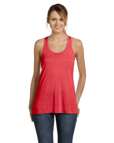 Sample of Ladies' Flowy Racerback Tank in CORAL style