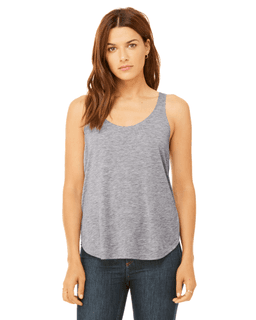 Sample of Bella B8802 - Ladies' Flowy Side Slit Tank in ATHLETIC HEATHER from side front