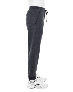 Sample of Burnside BU8800 - Adult Fleece Joggers in CHARCOAL from side sleeveleft