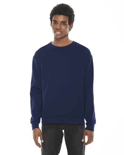 Sample of American Apparel F496 Unisex Flex Fleece Drop Shoulder Pullover Crewneck in NAVY style
