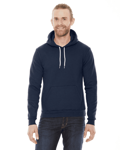 Sample of American Apparel F498 Unisex Flex Fleece Drop Shoulder Pullover Hoodie in NAVY style