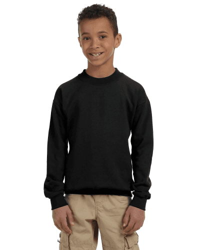 Sample of Gildan G180B - Youth Heavy Blend  8 oz., 50/50 Fleece Crew in BLACK style