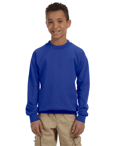 Sample of Gildan G180B - Youth Heavy Blend  8 oz., 50/50 Fleece Crew in ROYAL style