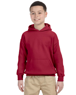 Sample of Gildan G185B - Youth 8 oz., 50/50 Hoodie in CARDINAL RED from side front