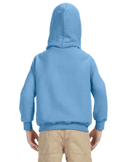 Sample of Gildan G185B - Youth 8 oz., 50/50 Hoodie in CAROLINA BLUE from side back