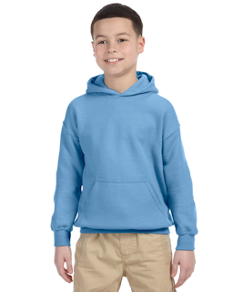 Sample of Gildan G185B - Youth 8 oz., 50/50 Hoodie in CAROLINA BLUE from side front