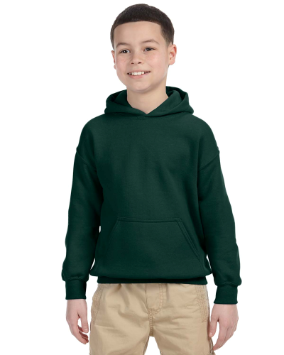 Sample of Gildan G185B - Youth 8 oz., 50/50 Hoodie in FOREST GREEN style