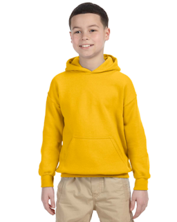 Sample of Gildan G185B - Youth 8 oz., 50/50 Hoodie in GOLD from side front