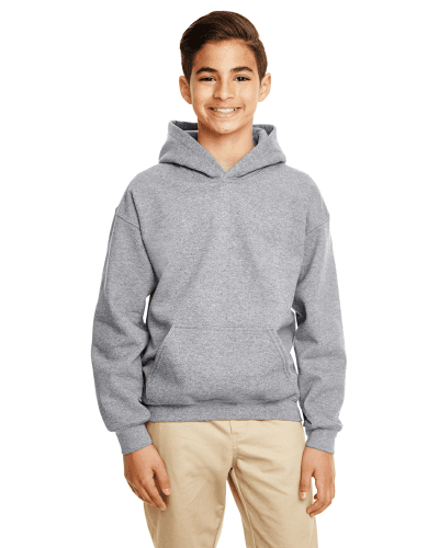 Sample of Gildan G185B - Youth 8 oz., 50/50 Hoodie in GRAPHITE HEATHER style