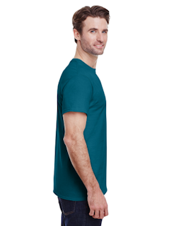 Sample of Gildan 2000 - Adult Ultra Cotton 6 oz. T-Shirt in GALAPAGOS BLUE from side sleeveleft