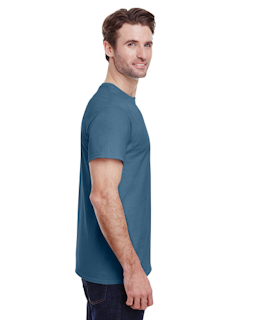 Sample of Gildan 2000 - Adult Ultra Cotton 6 oz. T-Shirt in INDIGO BLUE from side sleeveleft