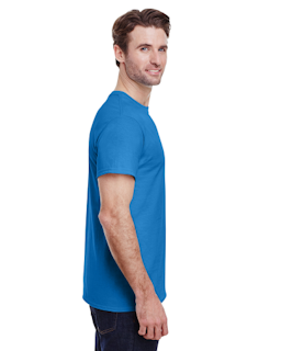 Sample of Gildan 2000 - Adult Ultra Cotton 6 oz. T-Shirt in IRIS from side sleeveleft