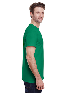 Sample of Gildan 2000 - Adult Ultra Cotton 6 oz. T-Shirt in KELLY GREEN from side sleeveleft