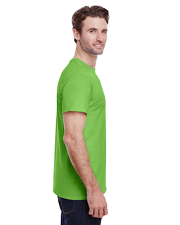 Sample of Gildan 2000 - Adult Ultra Cotton 6 oz. T-Shirt in LIME from side sleeveleft