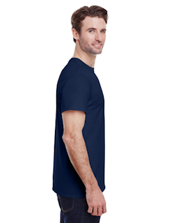 Sample of Gildan 2000 - Adult Ultra Cotton 6 oz. T-Shirt in NAVY from side sleeveleft
