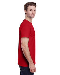 Sample of Gildan 2000 - Adult Ultra Cotton 6 oz. T-Shirt in RED from side sleeveleft
