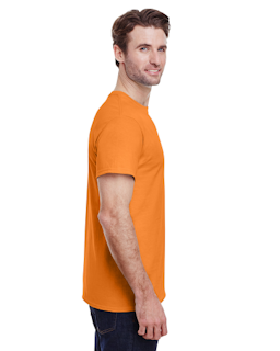 Sample of Gildan 2000 - Adult Ultra Cotton 6 oz. T-Shirt in TANGERINE from side sleeveleft