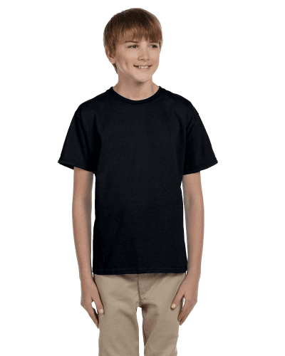 Sample of Gildan 2000B - Youth Ultra Cotton 6 oz. T-Shirt in BLACK style