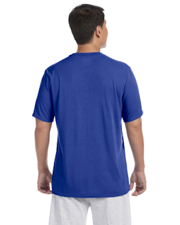 Sample of Gildan G420 - Adult Performance 100% Polyester Tee in ROYAL from side back